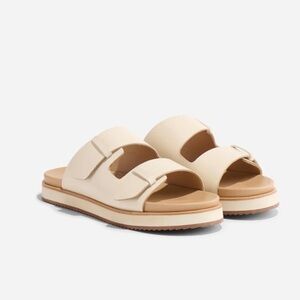 NWOT Nisolo Ella Flatform Slide in Bone 9